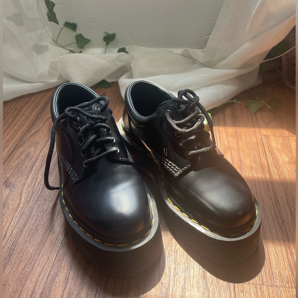 Doc Martin’s 8053 Leather Platform Shoes